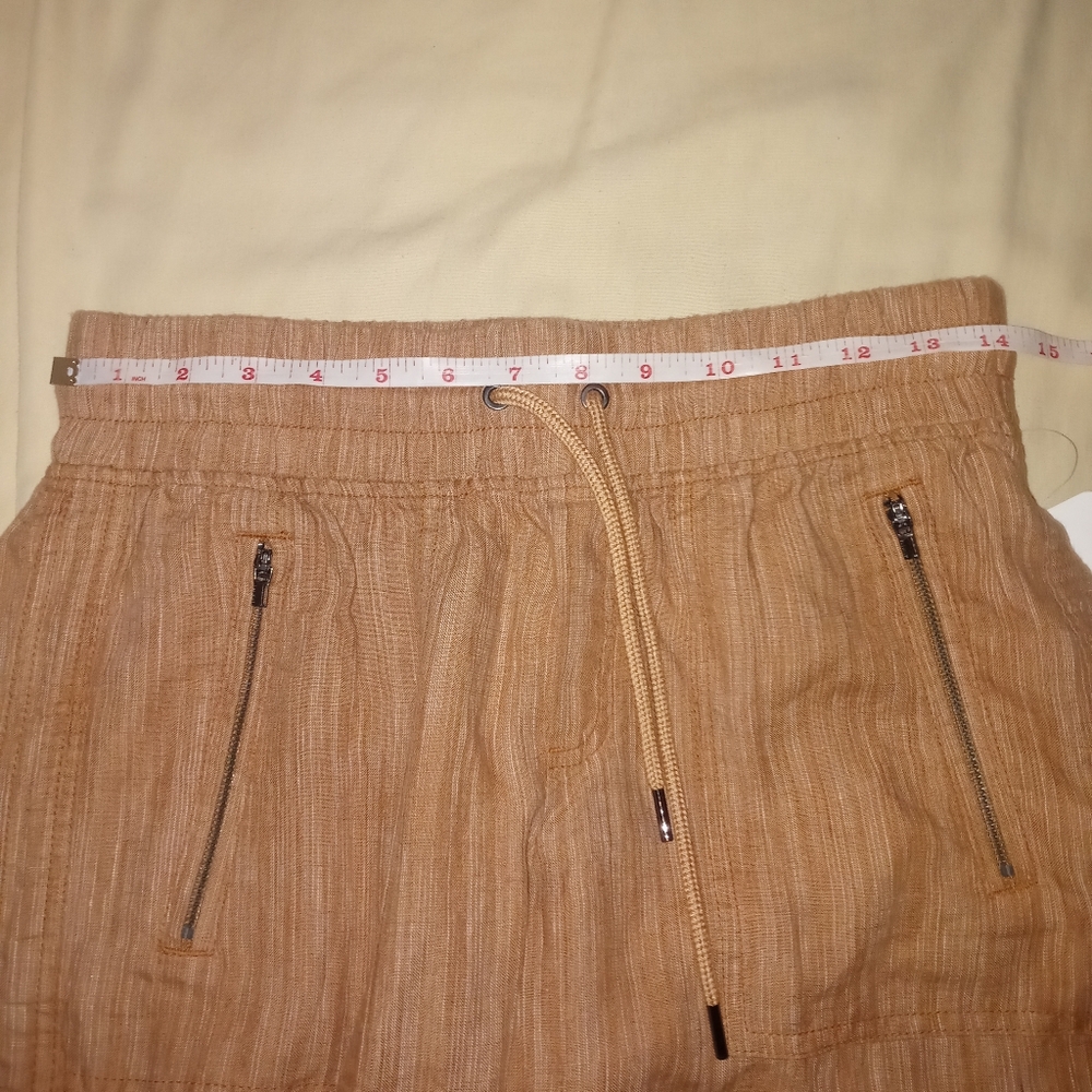 Athleta Cabo Linen Textured Wide Leg Pant Size 4 - Picture 6 of 15